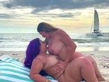 Fucking Sara Blonde in a private beach