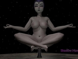 Raven meditates and masterbates