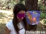 Chloe 18 with tight pussy Fingering Slut
